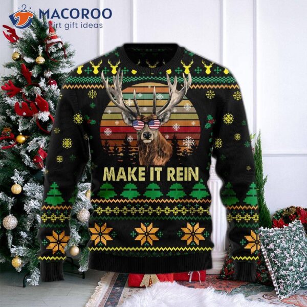 Make It Rain Ugly Christmas Sweater