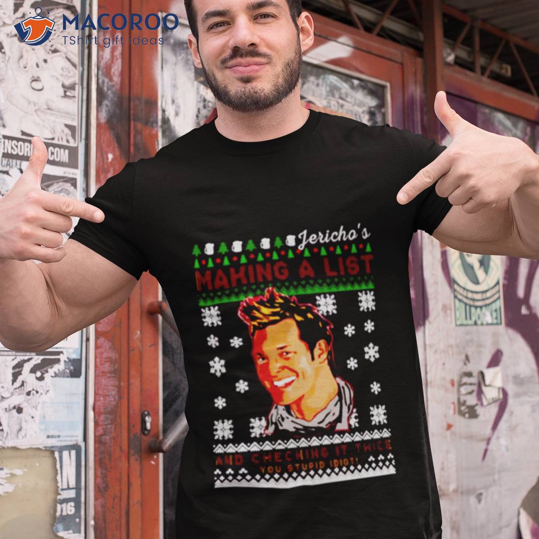 Making A List And Checking It Twice Christmas Chris Jericho Shirt Making A List And Checking It Twice Christmas Chris Jericho Shirt