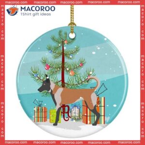 Malinois Christmas Ceramic Ornament