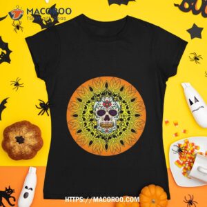 mandala sugar skull pattern shirt tshirt 1