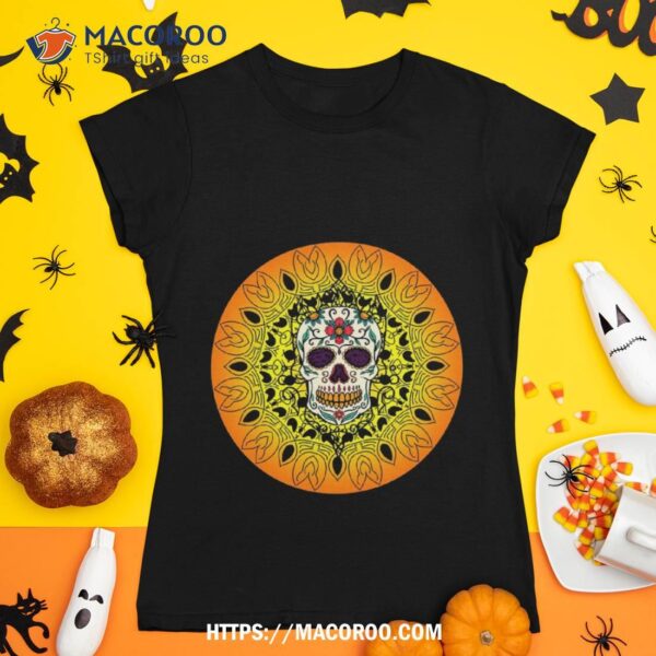 Mandala Sugar Skull Pattern Shirt