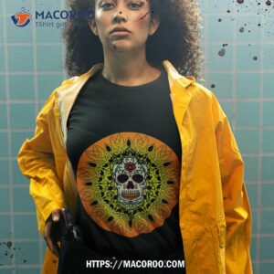 mandala sugar skull pattern shirt tshirt 2