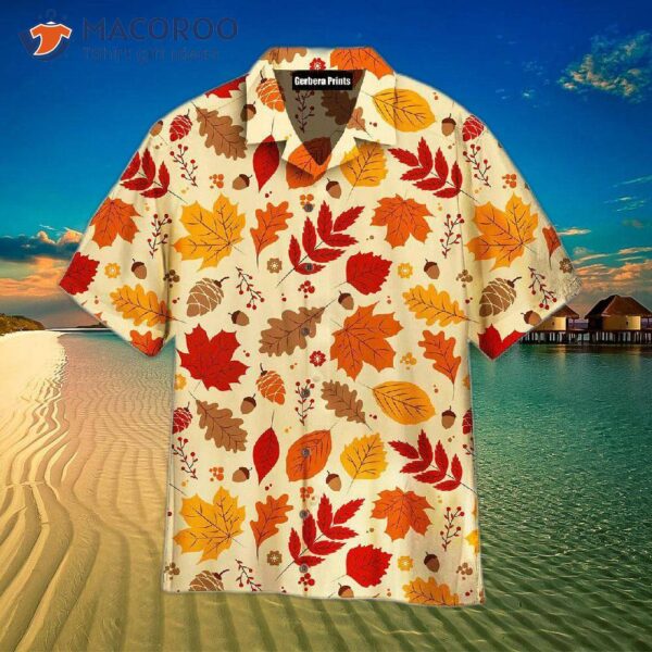 Maple Tree Autumn Leaves Hawaiian Shirts