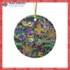 Mardi Gras Color Festival Christmas Ceramic Ornament