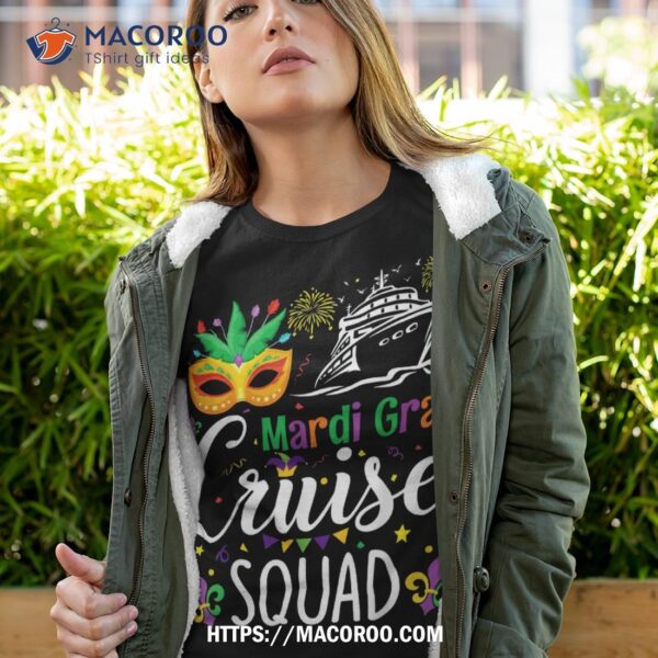 Mardi Gras Cruise Squad 2023 Matching Group Family Vacation Shirt