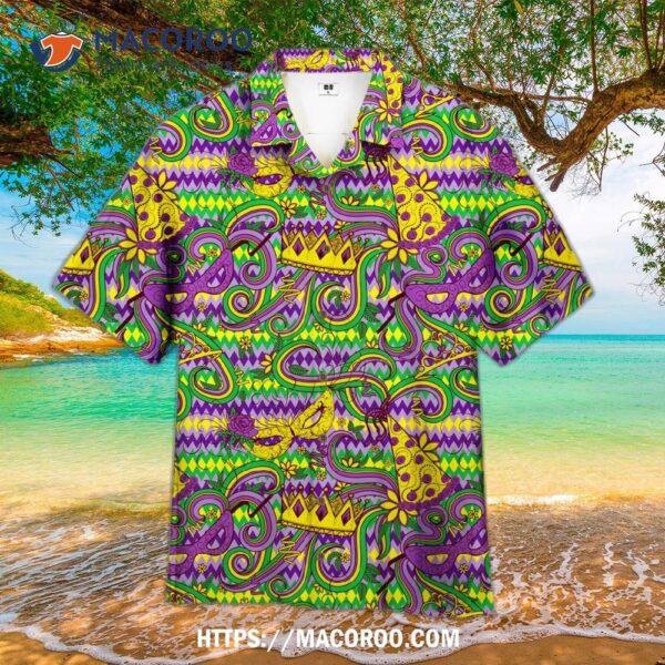 Mardi Gras Fat Tuesday Carnival Hawaiian Shirt