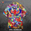 Mardi Gras Fat Tuesday Carnival Parrot Hawaiian Shirt