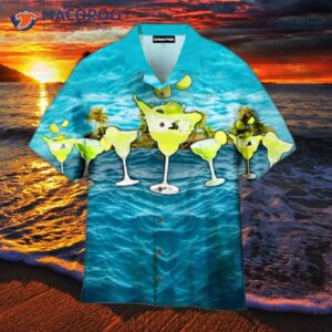 Margarita Cocktail, Blue Ocean, And Hawaiian Shirts