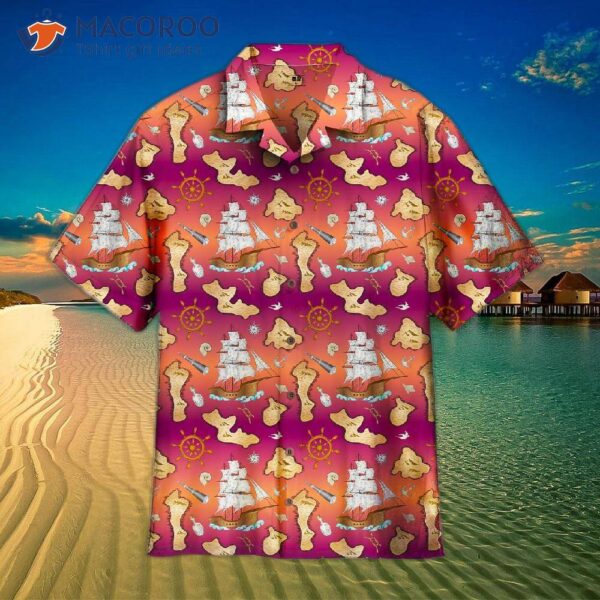 Marine-nautical-sea-sailing-boats Hawaiian Shirts