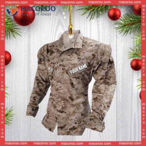 Marine Uniform Custom-shaped Photo Christmas Acrylic Ornament