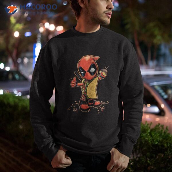 Marvel Comics Retro Classic Halloween Taco Deadpool Shirt