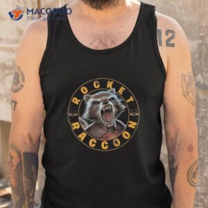 marvel gotg rocket raccoon snarling portrait shirt tank top