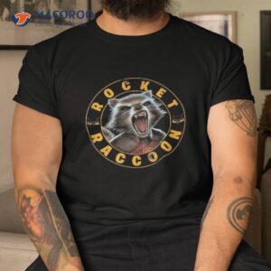 Marvel Gotg Rocket Raccoon Snarling Portrait Shirt