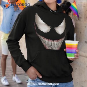 marvel halloween venom big face grin costume shirt unique halloween gifts hoodie