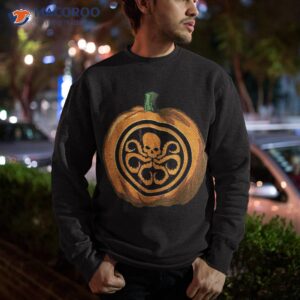 marvel hydra symbol halloween pumpkin graphic shirt sweatshirt