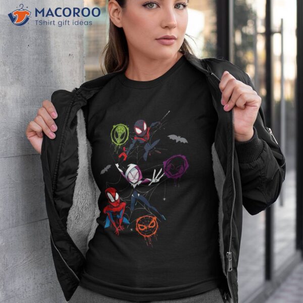 Marvel Spider-man And Spider-verse Pals Halloween Adventure Shirt