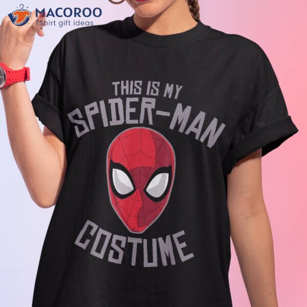 Marvel Spider Man Halloween Costume Mask Shirt