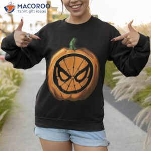 marvel spider man halloween pumpkin shirt sweatshirt 1