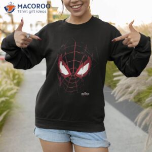 marvel spider man miles morales glitch mask shirt sweatshirt