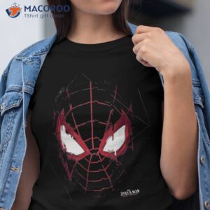 marvel spider man miles morales glitch mask shirt tshirt