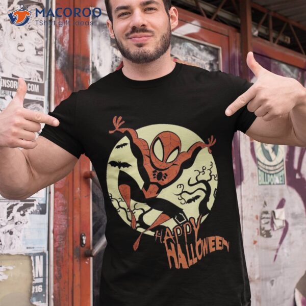 Marvel Spider-man Moonlight Happy Halloween Shirt