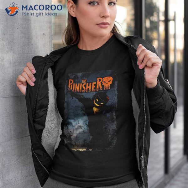 Marvel The Punisher Pumpkin Head Scarecrow Halloween Shirt
