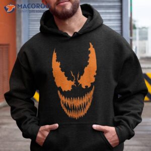 marvel venom orange face halloween shirt hoodie