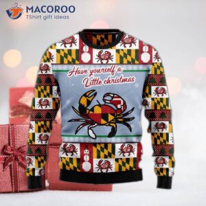 Maryland Symbols Ugly Christmas Sweater