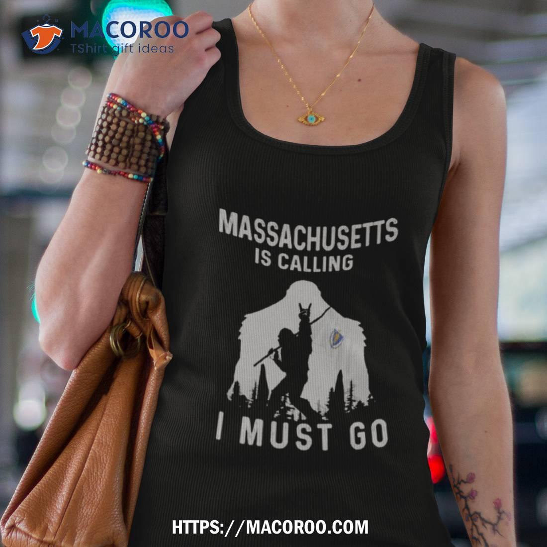Massachusetts Is Calling I Must Go Bigfoot Flag Shirt Massachusetts Is Calling I Must Go Bigfoot Flag Shirt