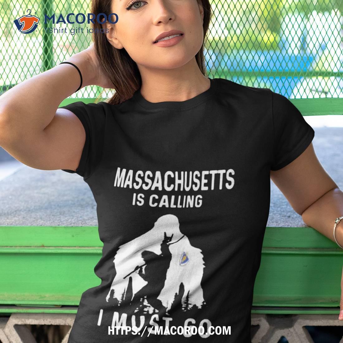 Massachusetts Is Calling I Must Go Bigfoot Flag Shirt Massachusetts Is Calling I Must Go Bigfoot Flag Shirt
