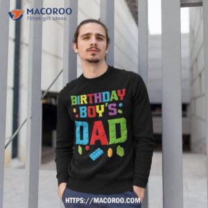 master builder birthday boy s dad building bricks blocks shirt sweatshirt 1