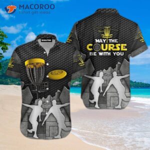 “may The Course Be With You” – Disc Golf Hawaiian Shirts