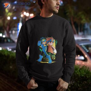 mega man and lan t shirt sweatshirt