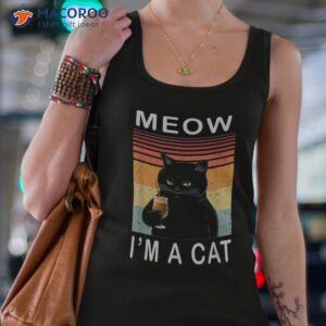 Meow I'm A Cat Shirt - Black 2 meow i m a cat shirt black tank top 4