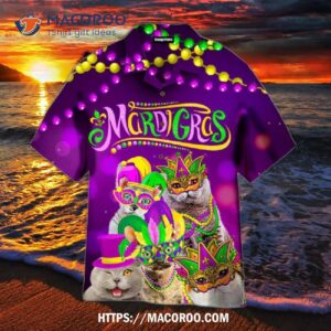 Meowdi Gras Hawaiian Shirt