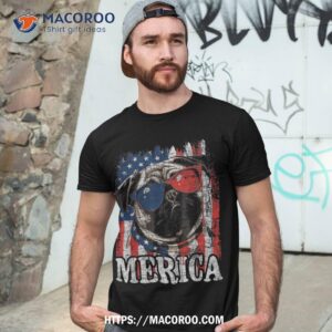 Merica – Usa Flag Patriotic Pug Dog Owner Puppy Pet Trainer Shirt