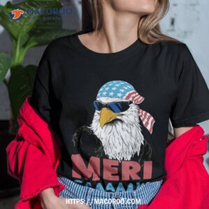 Mericaaaaaw Eagle Mullet 4th Of July Usa American Flag Shirt