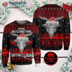 Merry Anti-christmas Satan Claus Ugly Christmas Sweater