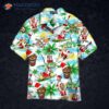 Merry Christmas In July With Tiki Santa Clause Hawaiian Shirts!