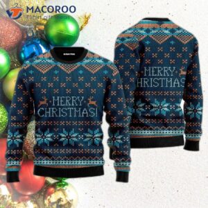 Merry Christmas, Scandinavian-style Pattern Ugly Christmas Sweater