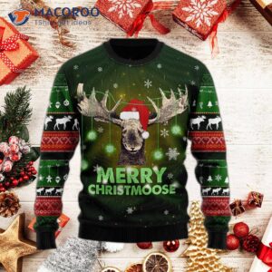 Merry Christmas Ugly Moose Sweater