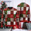 Merry Dogmas Paw Patchwork Pattern Ugly Christmas Sweater