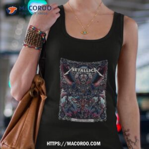 metallica european tour 2023 paris poster pop up shirt tank top 4