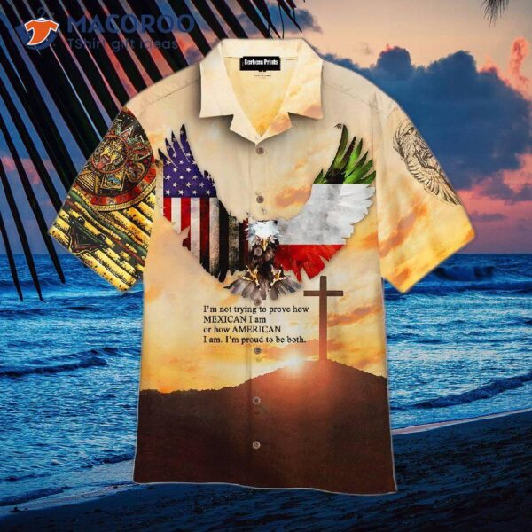 Mexican And American Eagle Hawaiian Shirts