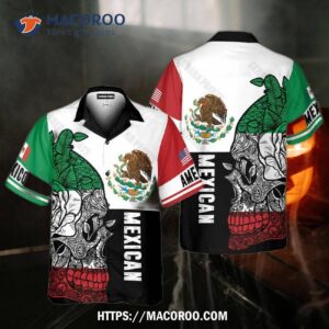 Mexican Skull Mexico Hawaiian Shirts, Gifts For Halloween Lovers