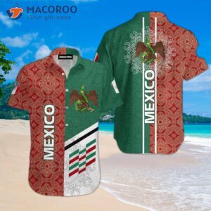 Mexico Proud Red And Green Hawaiian Shirts