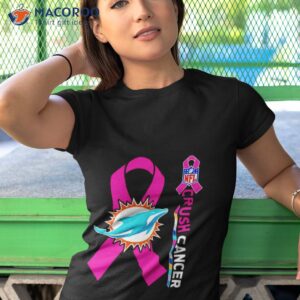 miami dolphins nfl crush cancer shirt tshirt 1