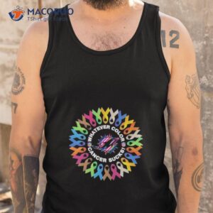 miami dolphins whatever color cancer sucks nfl 2023 shirt tank top