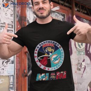 Miami Sport Team Miami Dolphins Florida Panthers And Miami Heashirt
