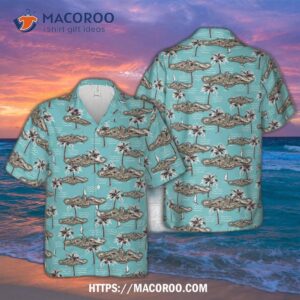 Mid 1950s Usn Enlisted Submariner Dolphin Hawaiian Shirt